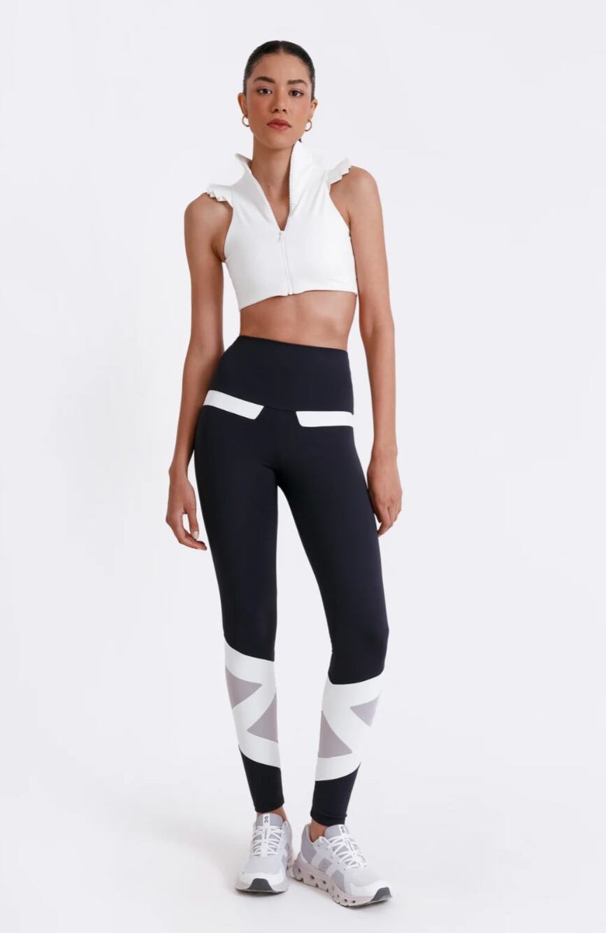 Port de Bras Olivia Legging Black / Chantilly / Polar